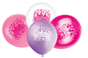 PRINCESS DIVA ASSORTED BALLOONS PACK OF 8
