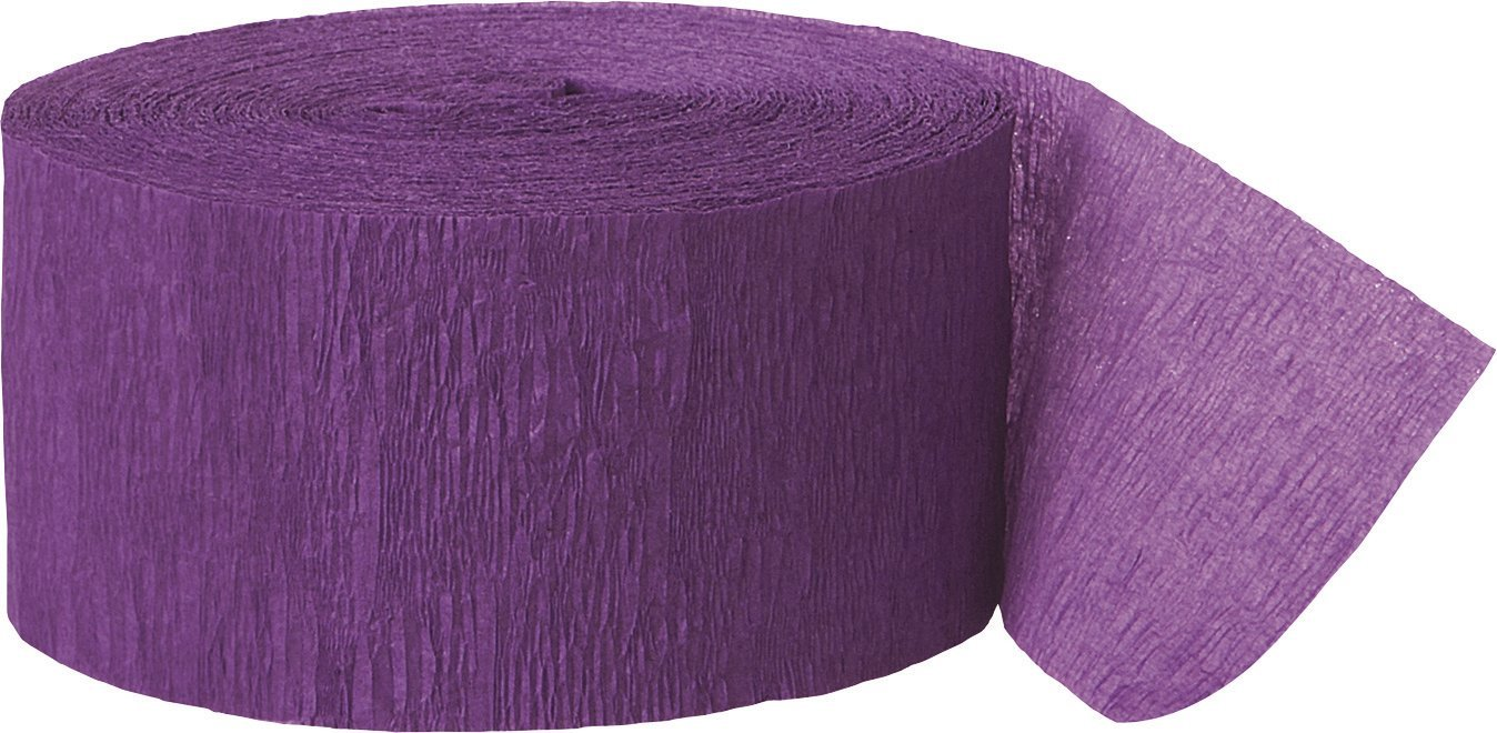 Purple Crepe Streamers 81ft