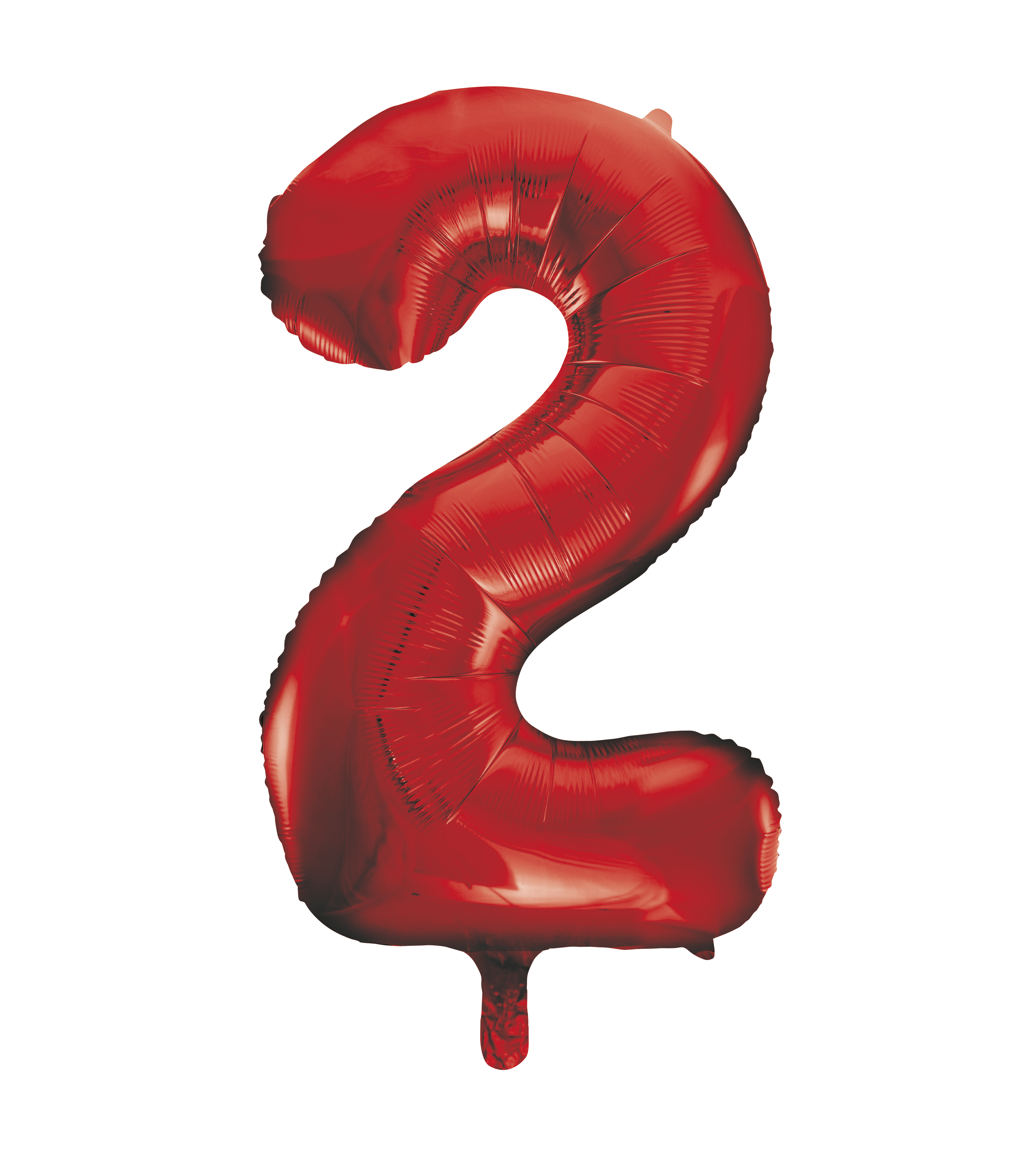 Red Foil Balloon Number 2 - 34"