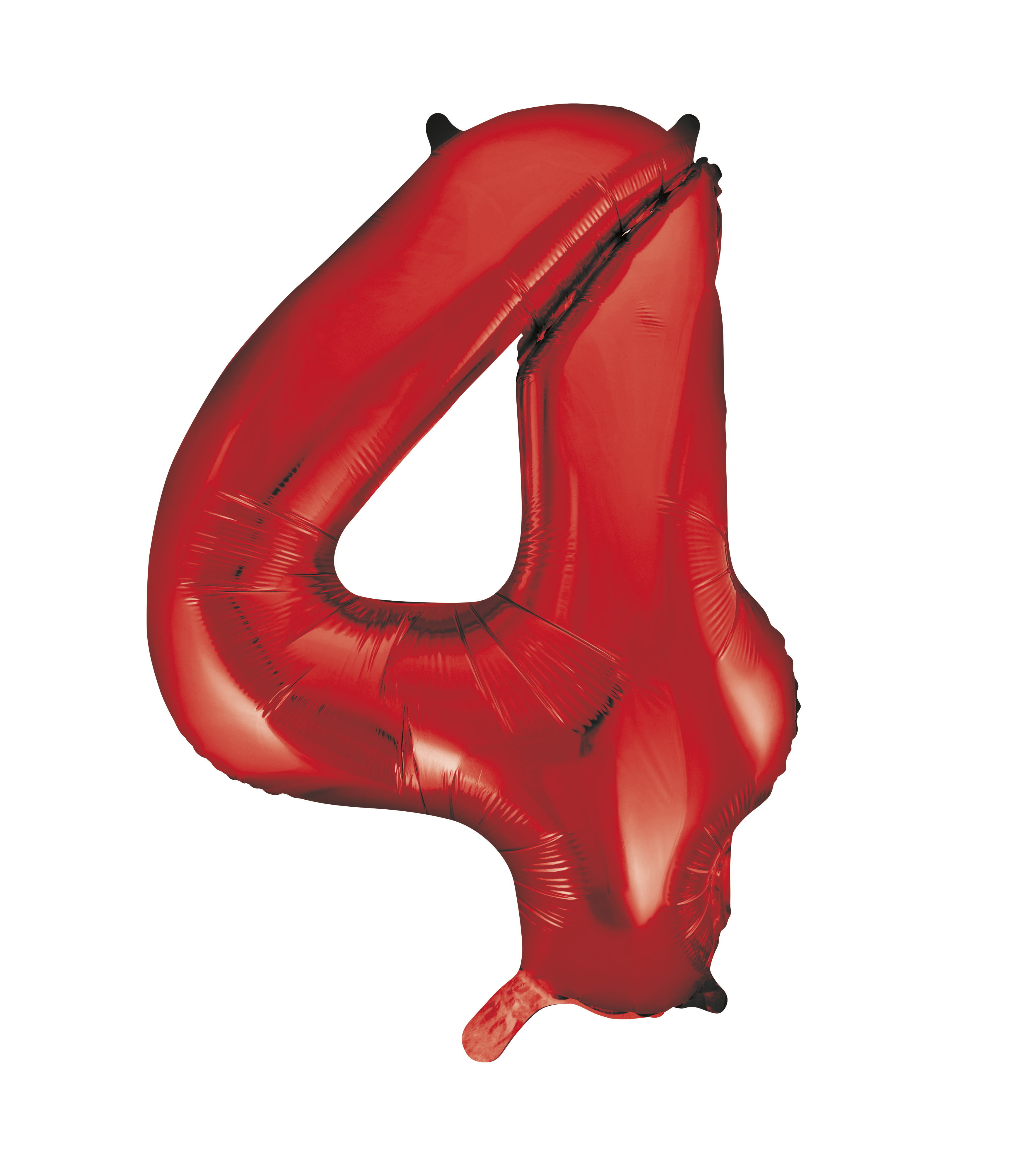 Red Foil Balloon Number 4 - 34"