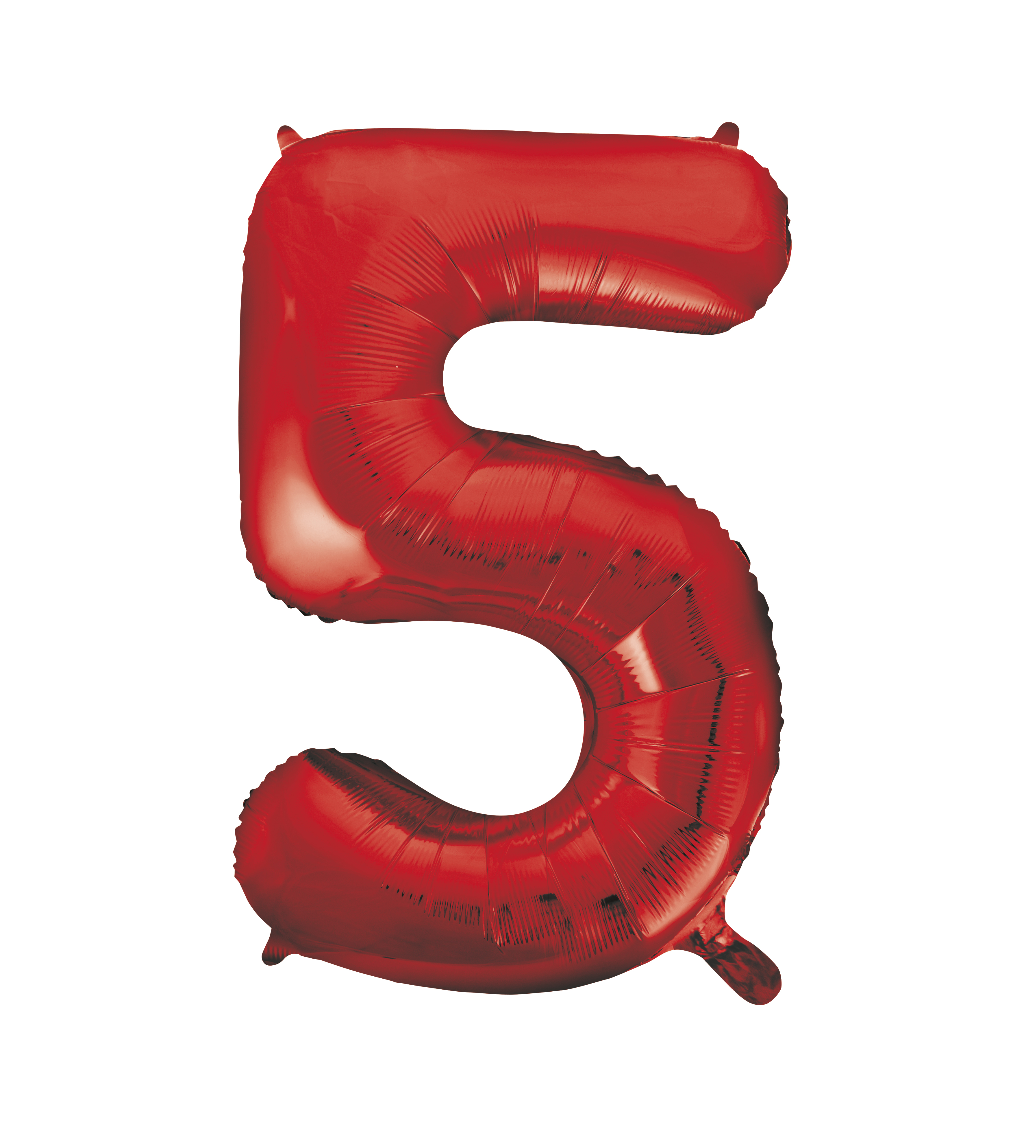 Red Foil Balloon Number 5 - 34"