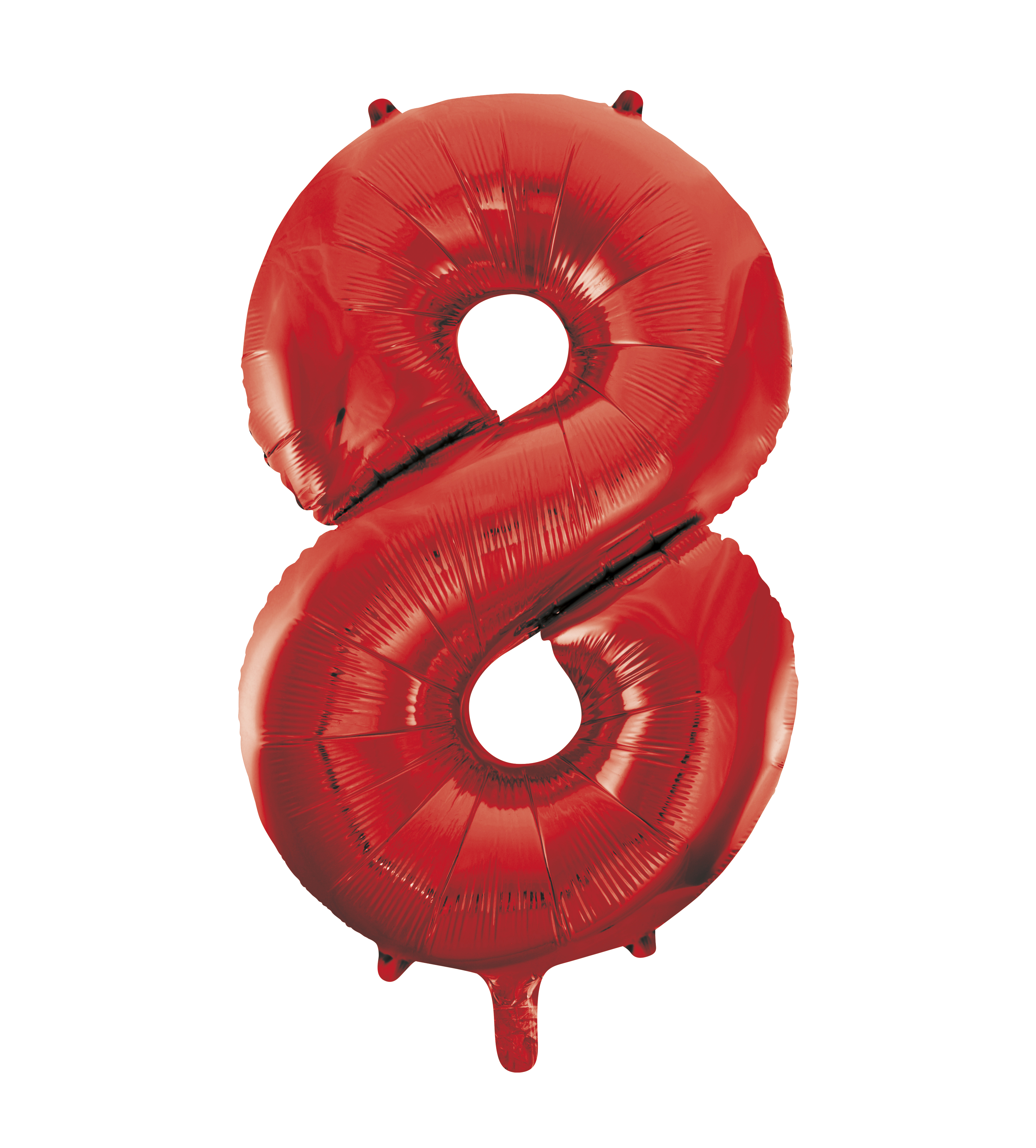 Red Foil Balloon Number 8 - 34"