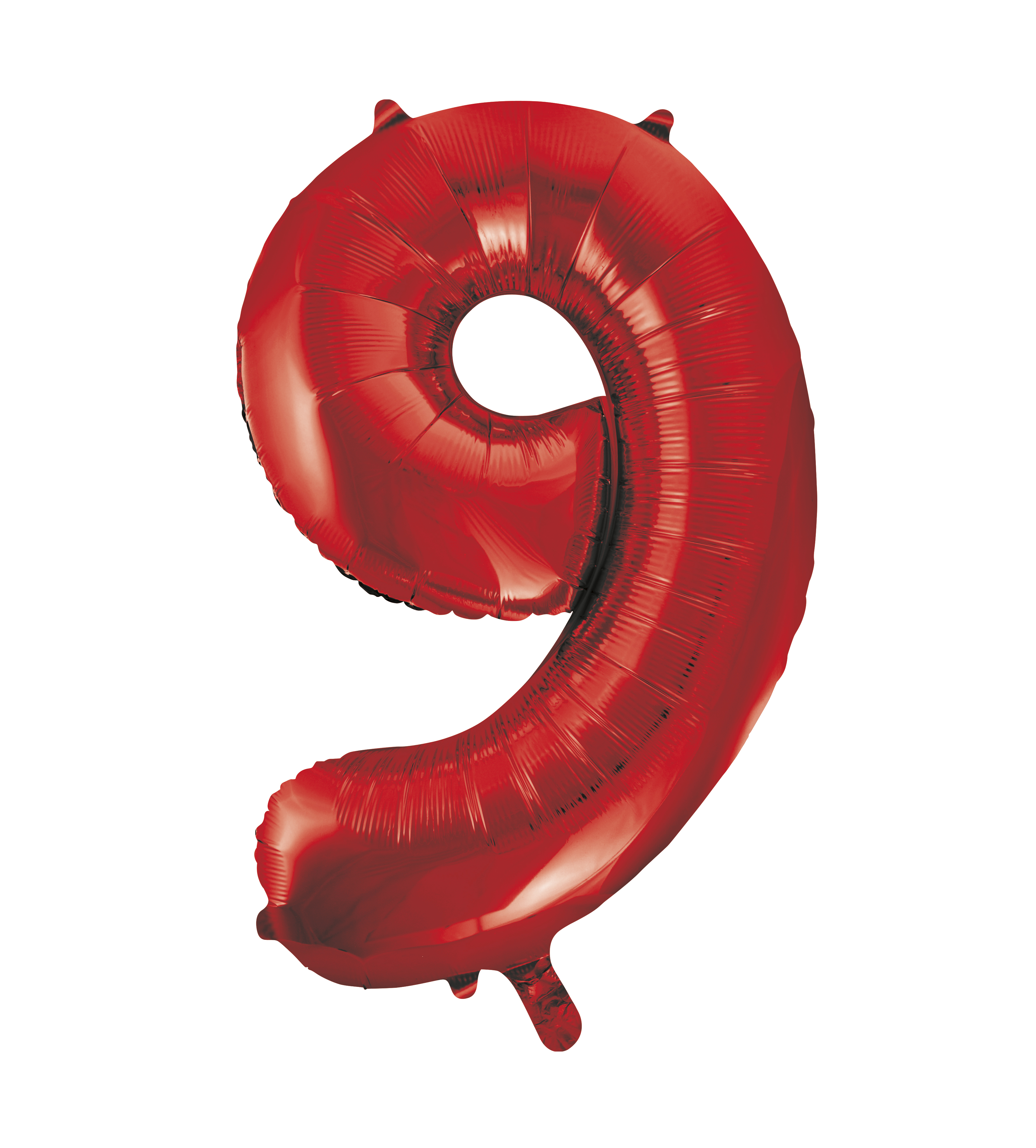 Red Foil Balloon Number 9 - 34"