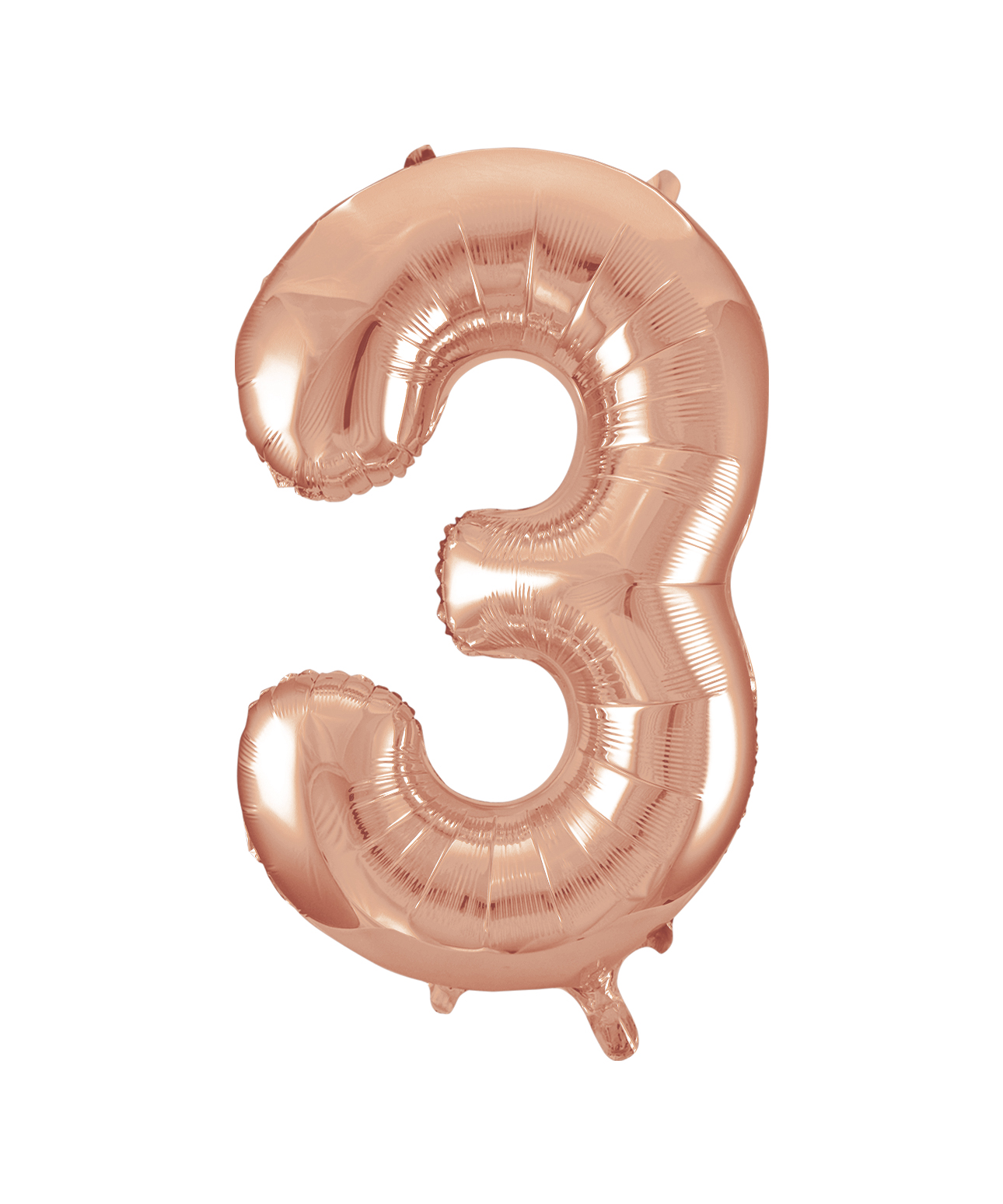 Rose Gold Foil Balloon Number 3 - 34"