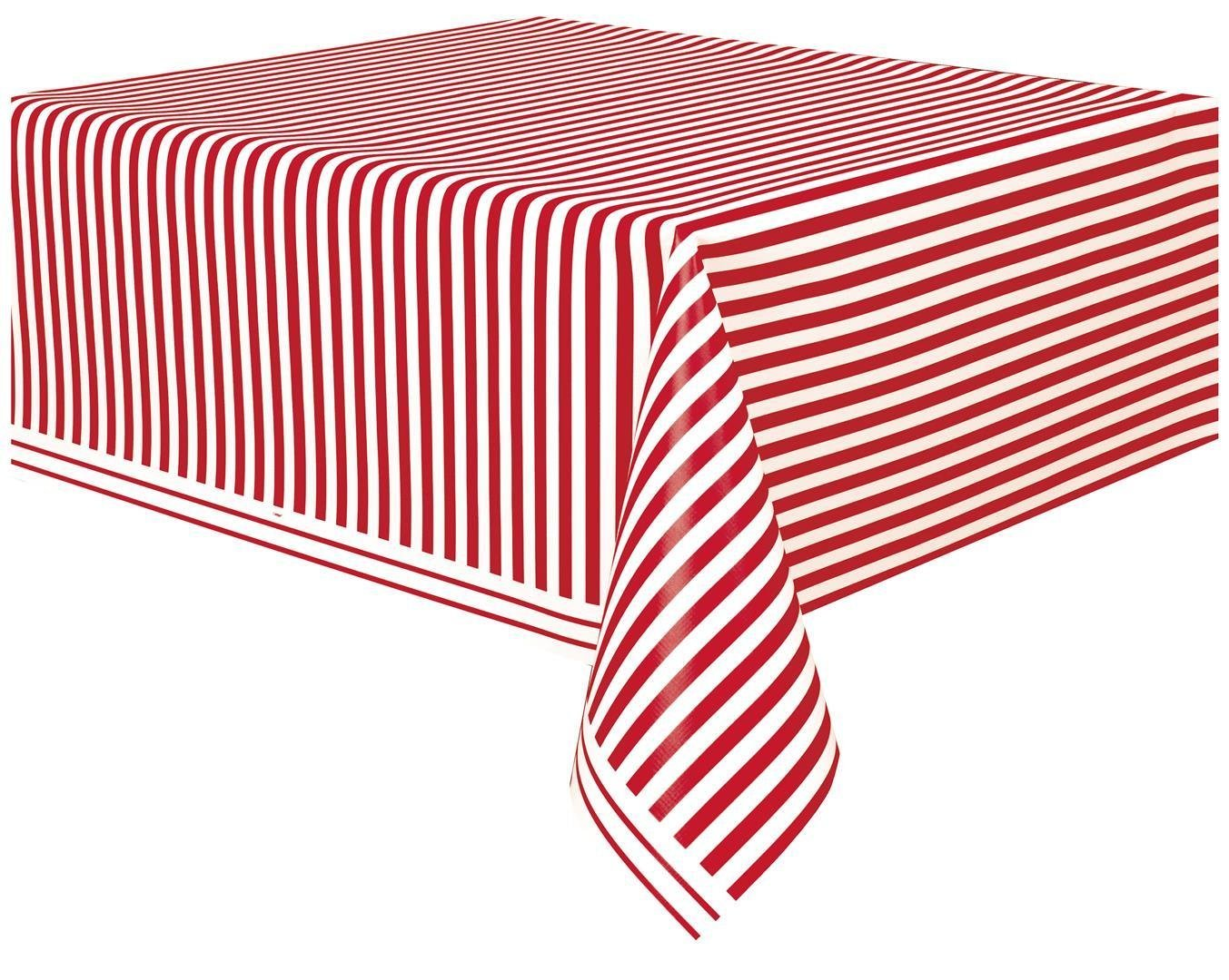 Ruby Red Plastic Tablecover