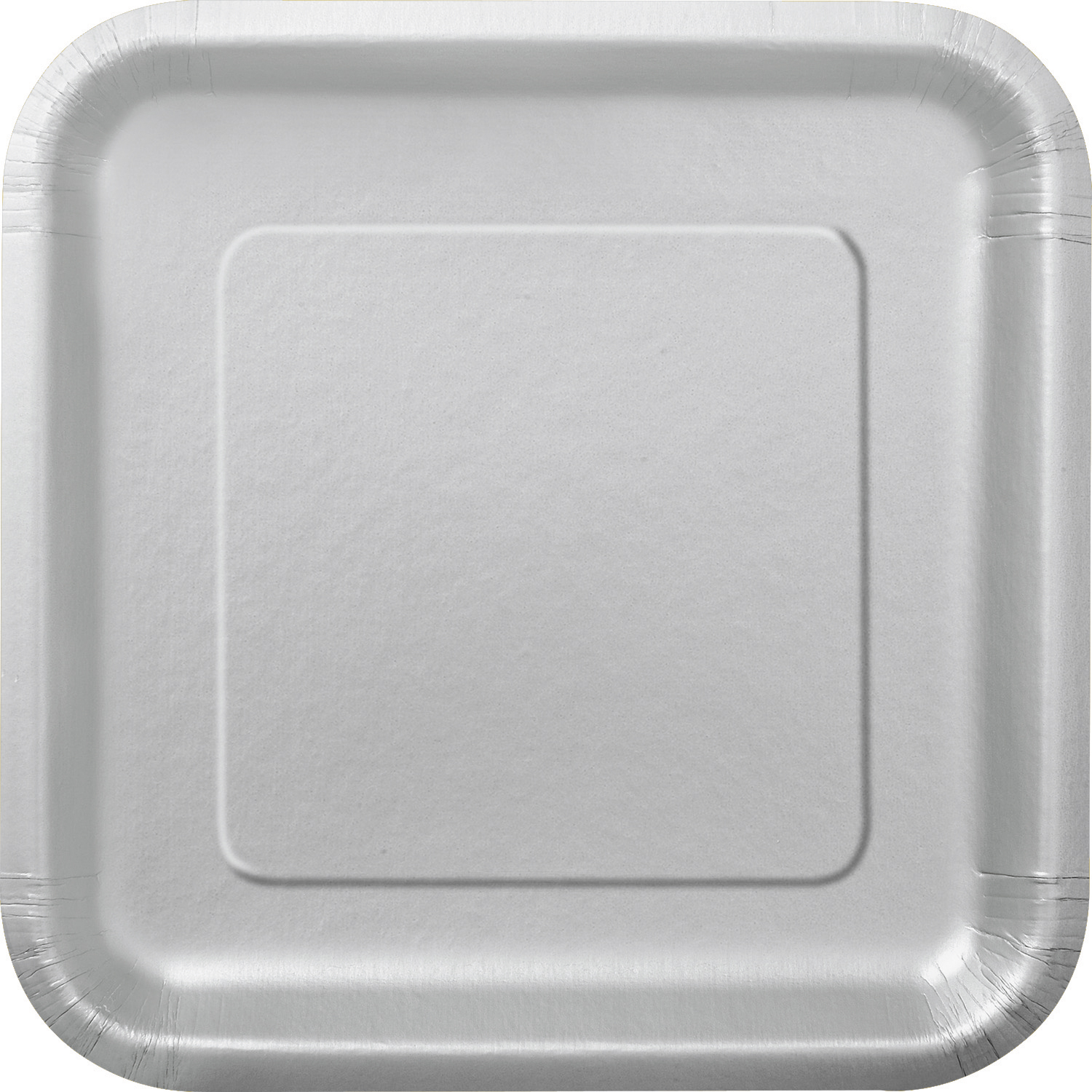 Silver Square Plates 9" (14pk)