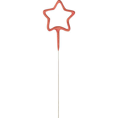 Star Shaped Rose Gold Sparkler 7"